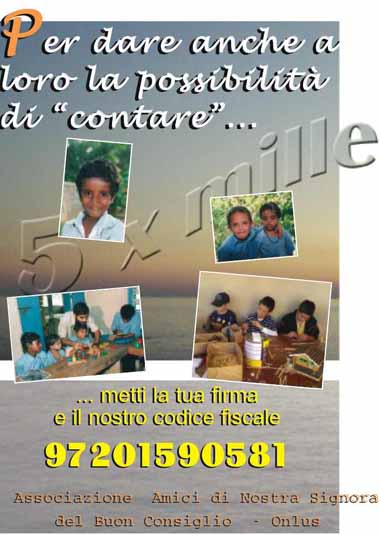 Per dare anche a loro la possibilità di “contare”…