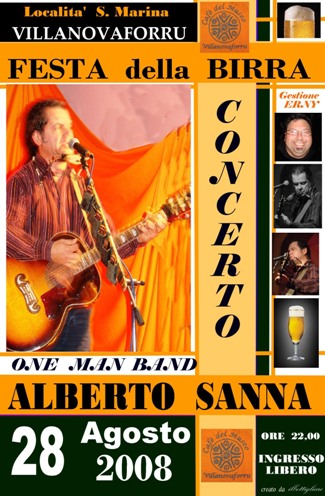 Il grande Alberto Sanna in concerto a Villanovaforru