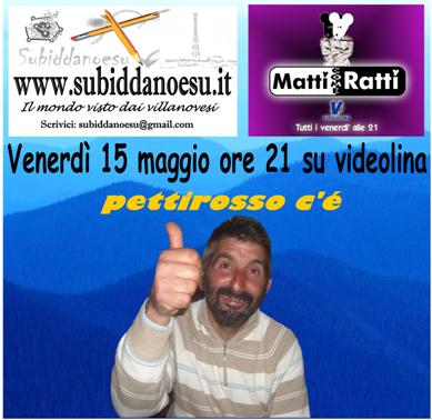 Scocca l’ora di Pettirosso, il 15 maggio su Videolina