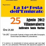 Festa dell’emigrato a Villanovaforru con la commedia “Sa Usl”