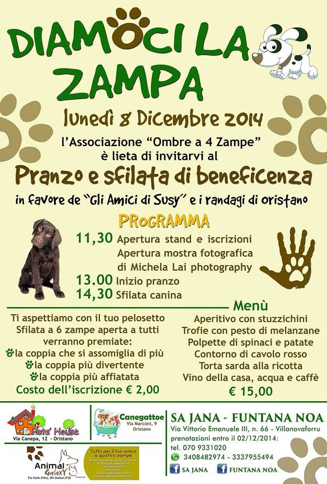 “Diamoci la zampa”