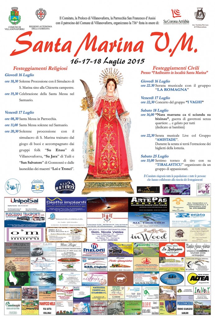 Santa Marina 2015: il programma