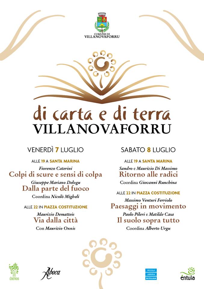 Rassegna culturale “Di carta e di terra” di carta e di terra rassegna