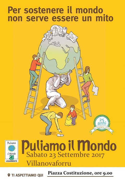 Puliamo il mondo: giornata ecologica puliamo il mondo villanovaforru