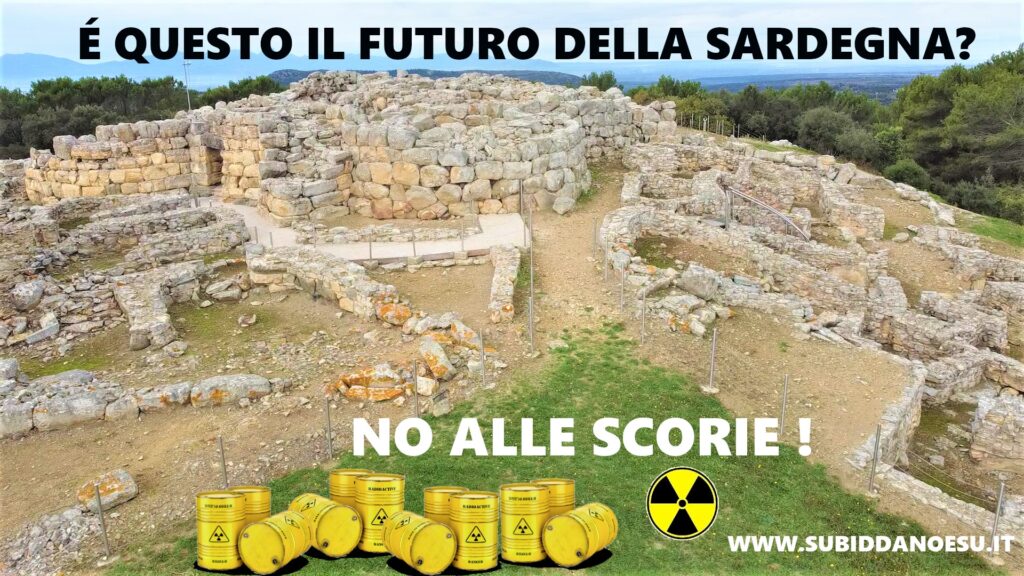 No alle scorie nucleari in Sardegna! no alle scorie in sardegna